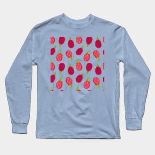 dragon fruit pattern Long Sleeve T-Shirt